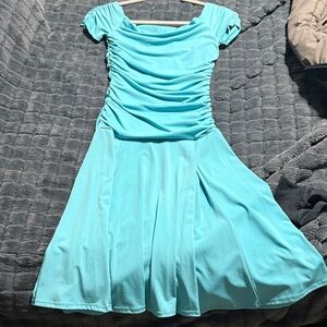 Elegant Aqua Dress